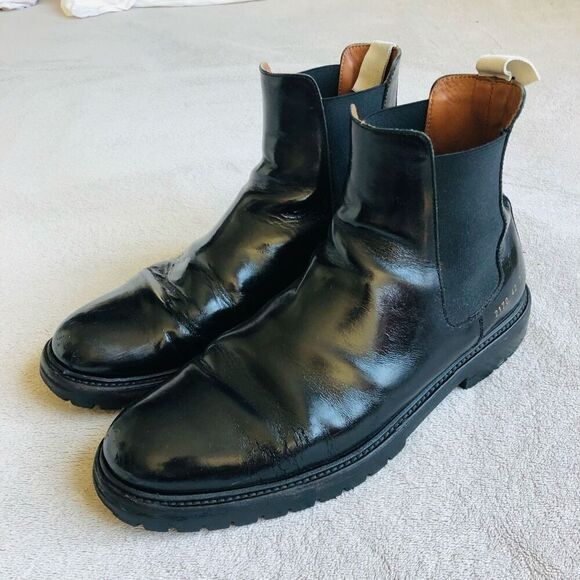 Common Projects Full Napa Leather Chelsea Mens Ankle Boot - Picture 1 of 16